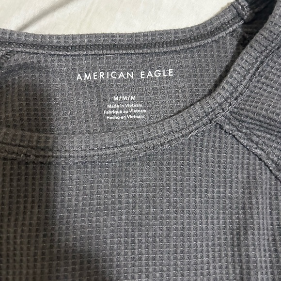 AE dark grey waffle baby tee - Picture 2 of 3